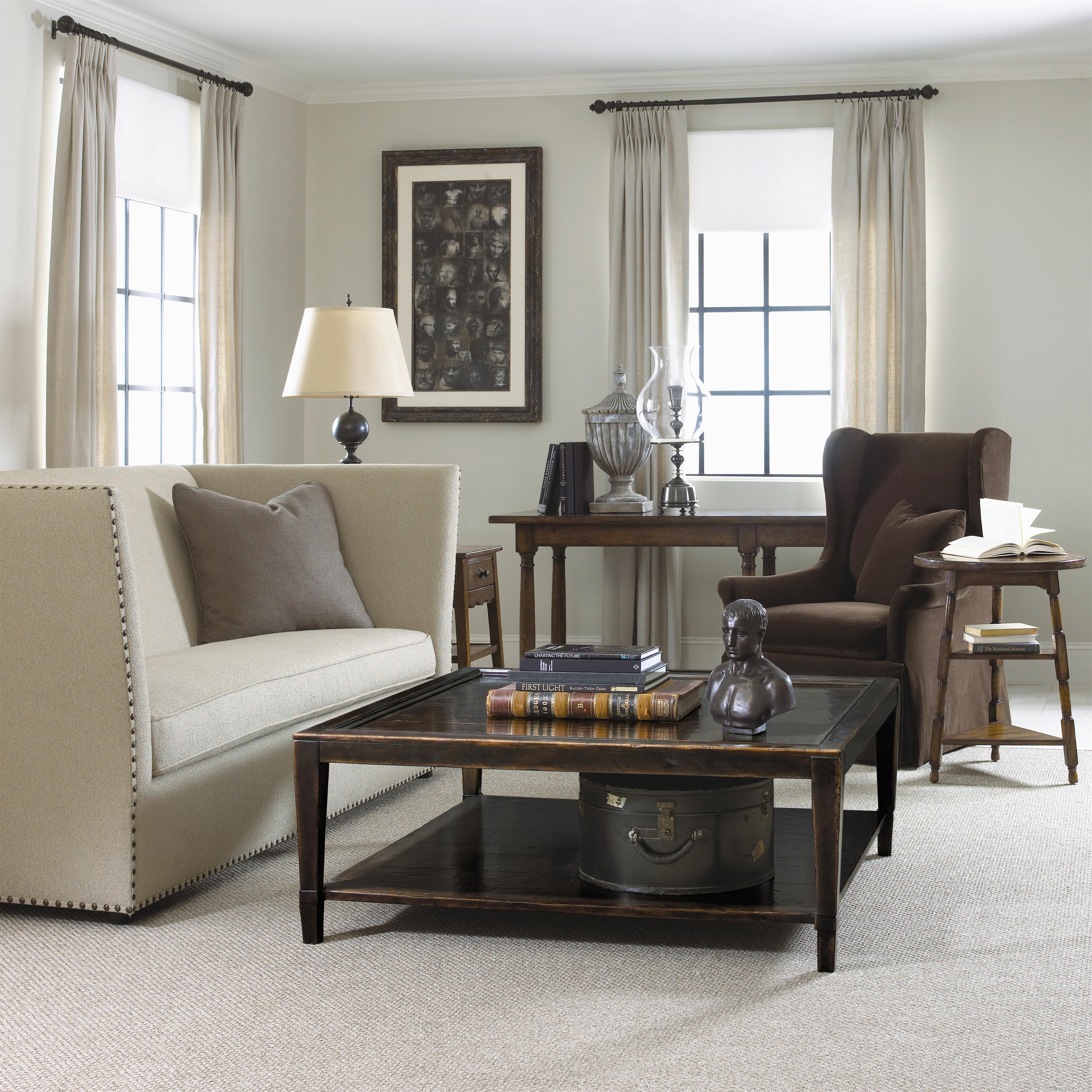 Bernhardt square sales coffee table